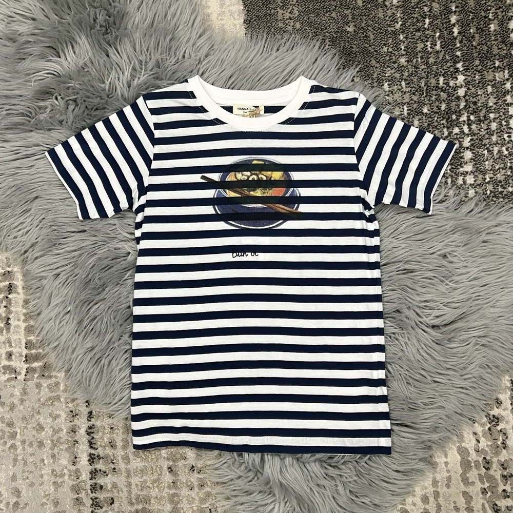 Hannah & Tiff Blue Striped S The T Shirt Size 8Y NWT ($45)